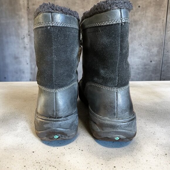 Columbia Mineola Lace Up Winter Boot Black Women's size 6.5 Leather Suede - Picture 3 of 4